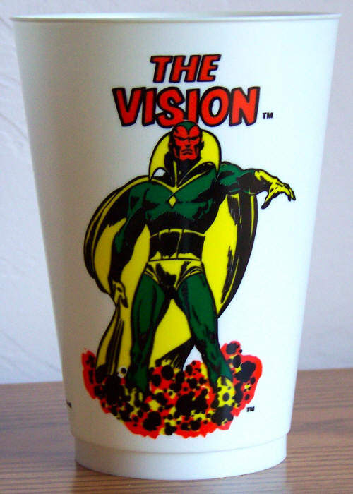 1975 Marvel Superhero 7-11 Slurpee Cup Vision