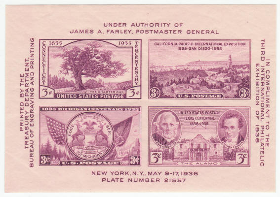 Scott #778 TIPEX Souvenir Sheet