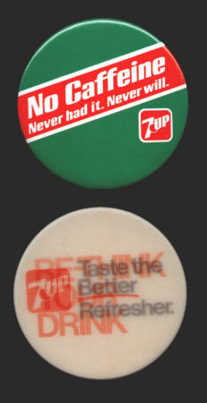 7 UP Promo Button and Badge