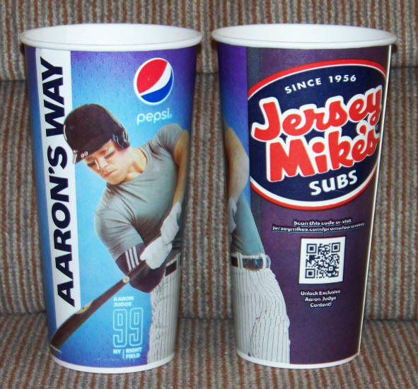 Aaron Judge Jersey Mikes Promo Cups