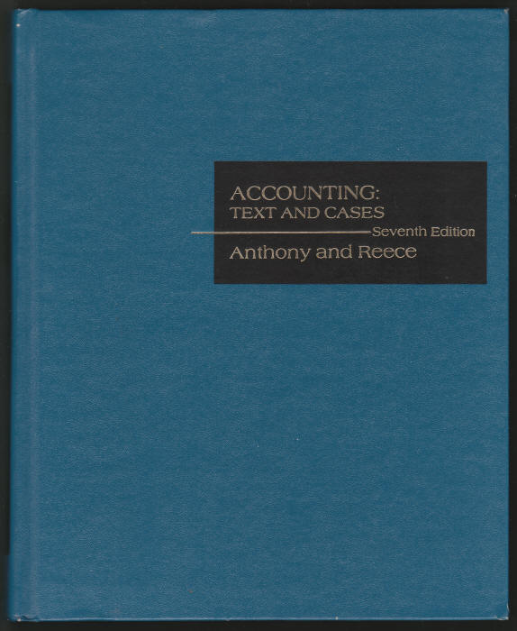 Accounting Text And Cases front cover