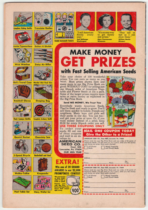 Adventure Comics #343 back cover