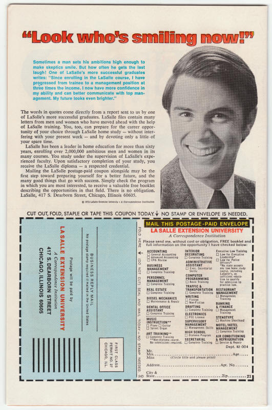 Adventures On The Planet Of The Apes #10 back cover