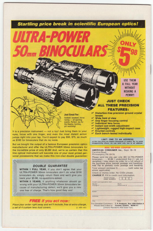 Adventures On The Planet Of The Apes #1 back cover