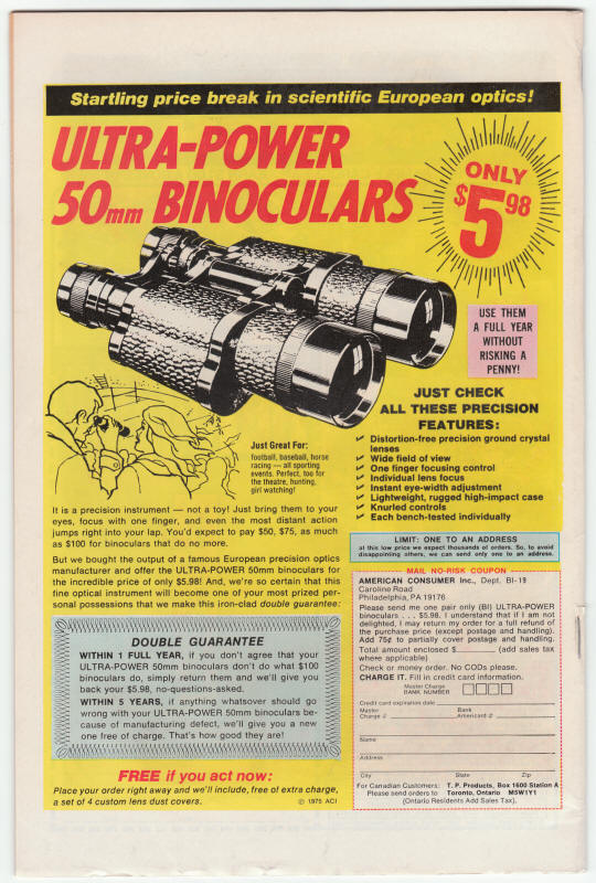 Adventures On The Planet Of The Apes #1 F+ back cover