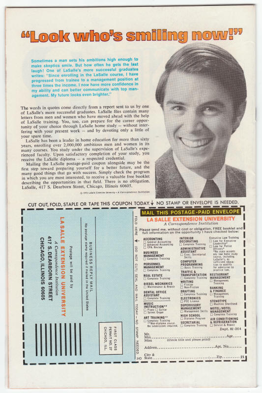 Adventures On The Planet Of The Apes #11 back cover