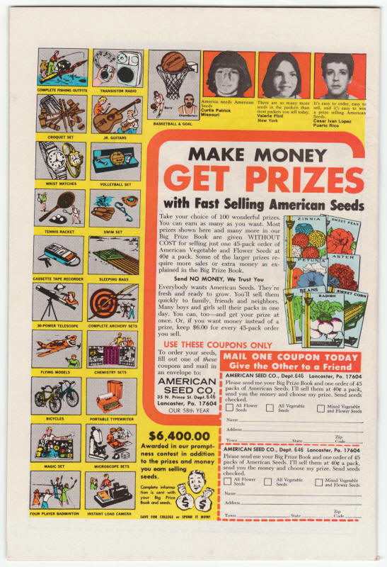 Adventures On The Planet Of The Apes #6 back cover