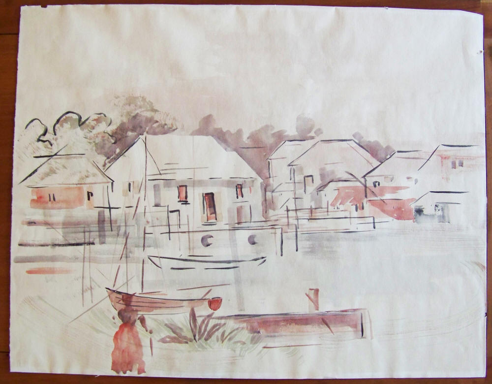 Alfred Birdsey Watercolor Original Artwork