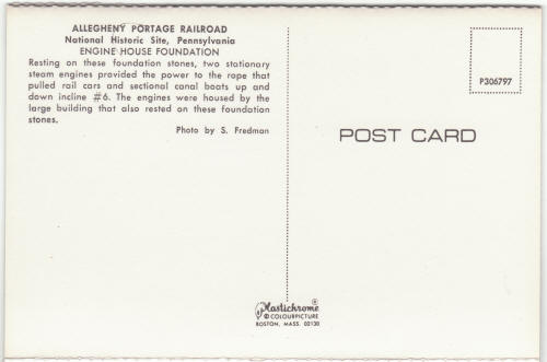 Allegheny Portage Railroad Post Card Strip 1970s