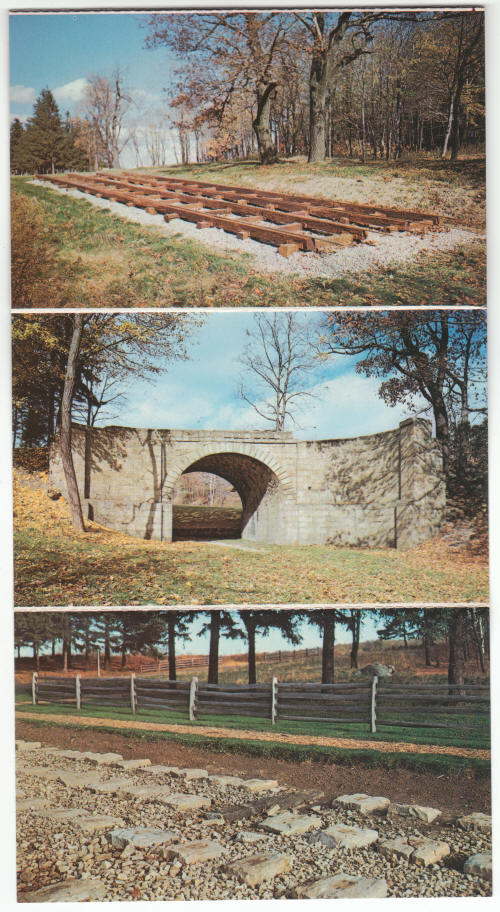 Allegheny Portage Railroad Post Card Strip 1970s