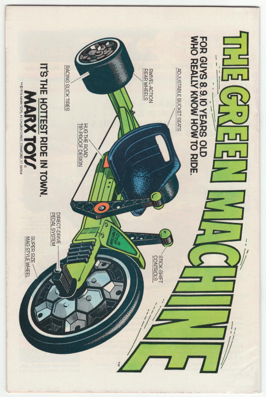 All Star Comics #62 back cover