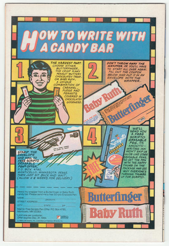 All Star Squadron #40 back cover