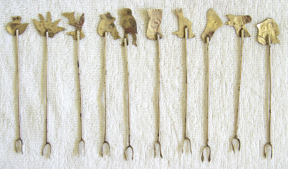 Alpaca Vintage Mexican Cocktail Forks back