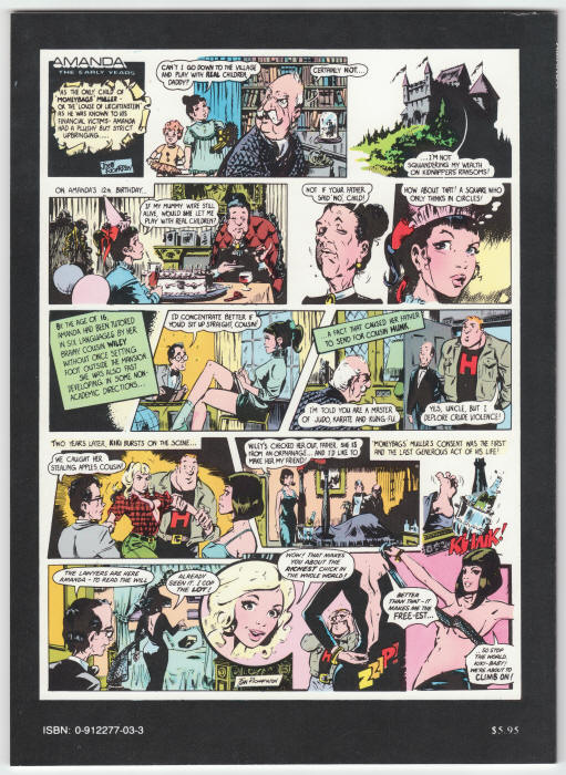 Amanda First American Edition Series back cover