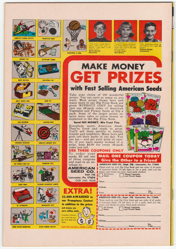 Amazing Adventures #12 back cover