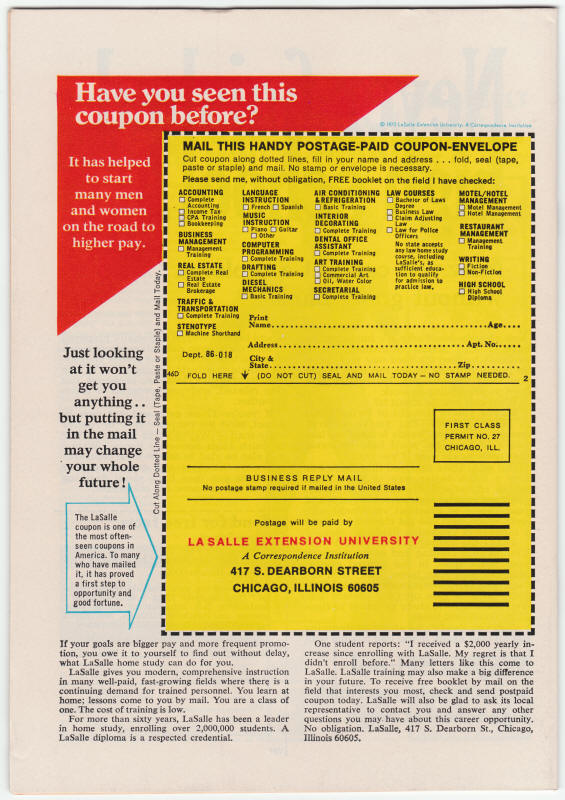 Amazing Adventures #17 back cover