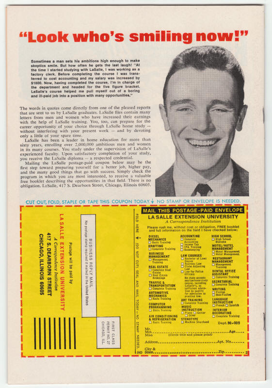 Amazing Adventures #19 back cover