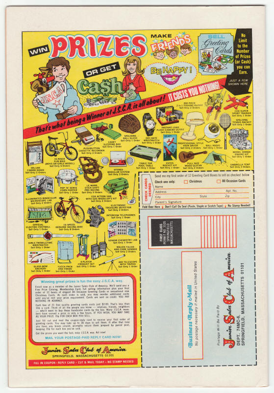 Amazing Adventures #26 back cover