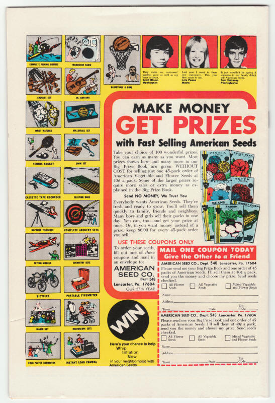 Amazing Adventures #30 back cover