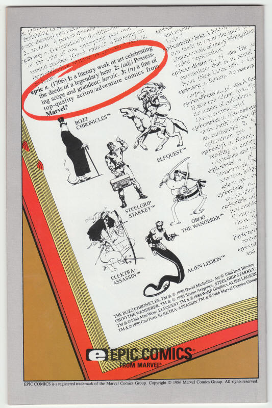 Amazing High Adventure #5 back cover