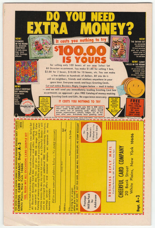 Amazing Spider-Man #107 back cover