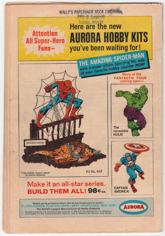 Amazing Spider-Man #45 back cover