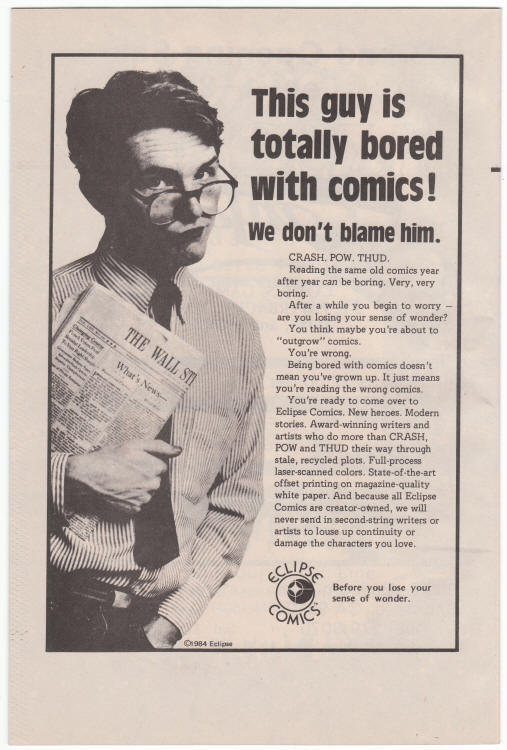 Americon #4 Convention Program back cover