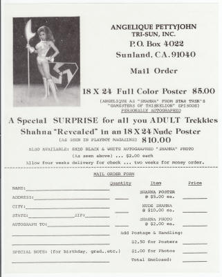 Angelique Pettyjohn Order Form