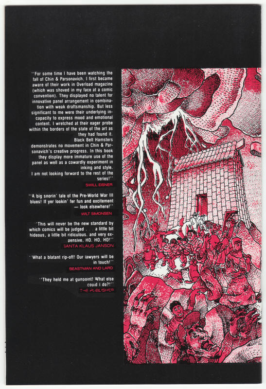 Adolescent Radioactive Black Belt Hamsters #1 back cover