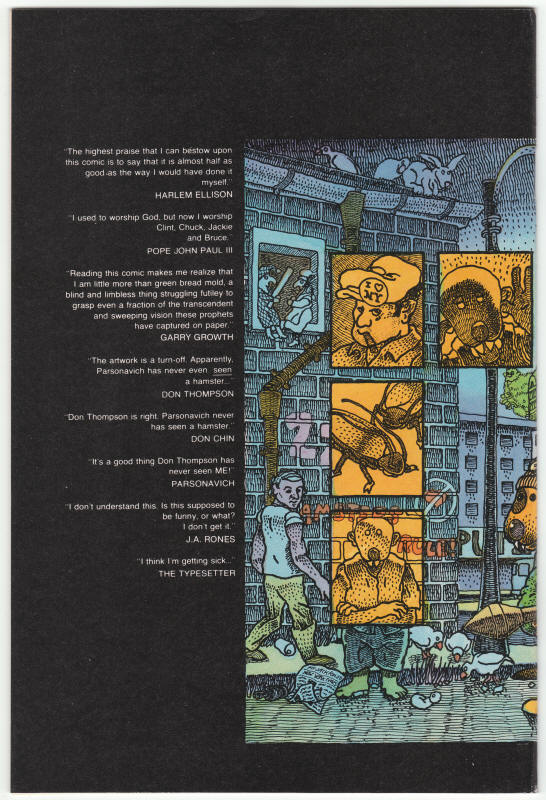 Adolescent Radioactive Black Belt Hamsters #2 back cover