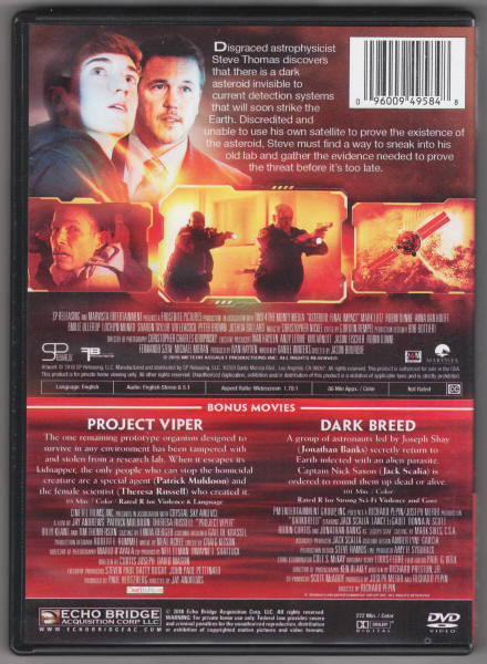 Asteroid Final Impact DVD
