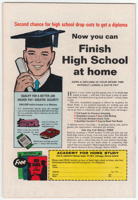 Astonishing Tales #1 back cover