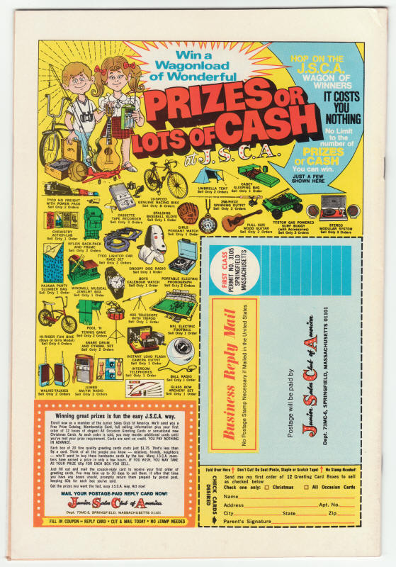 Astonishing Tales #20 back cover