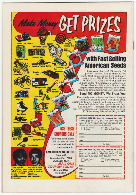 Astonishing Tales #24 back cover