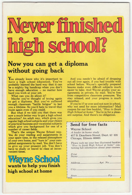 Astonishing Tales #29 back cover