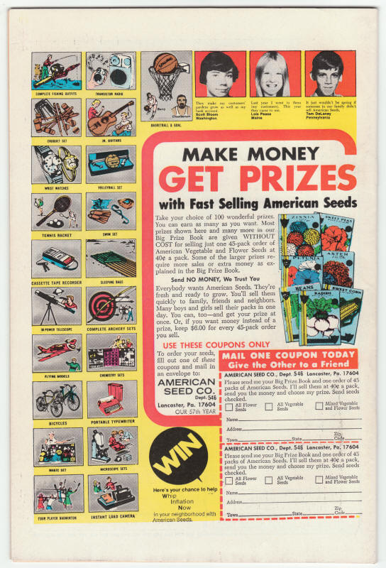 Astonishing Tales #30 back cover