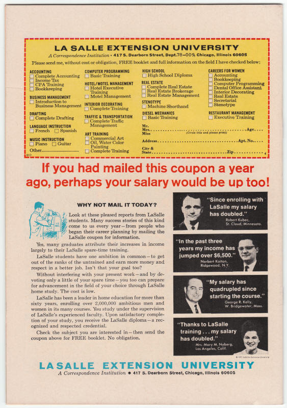 The Avengers 101 back cover