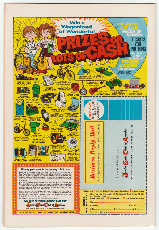 The Avengers #115 back cover