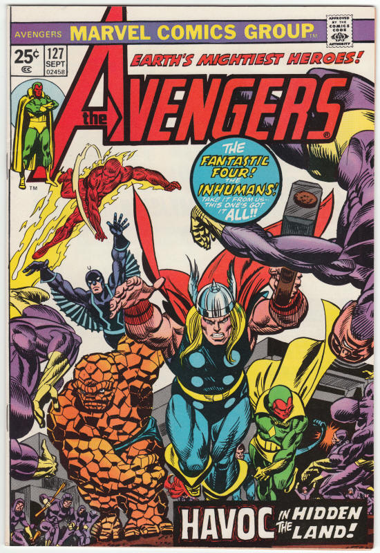 The Avengers #127 front cover