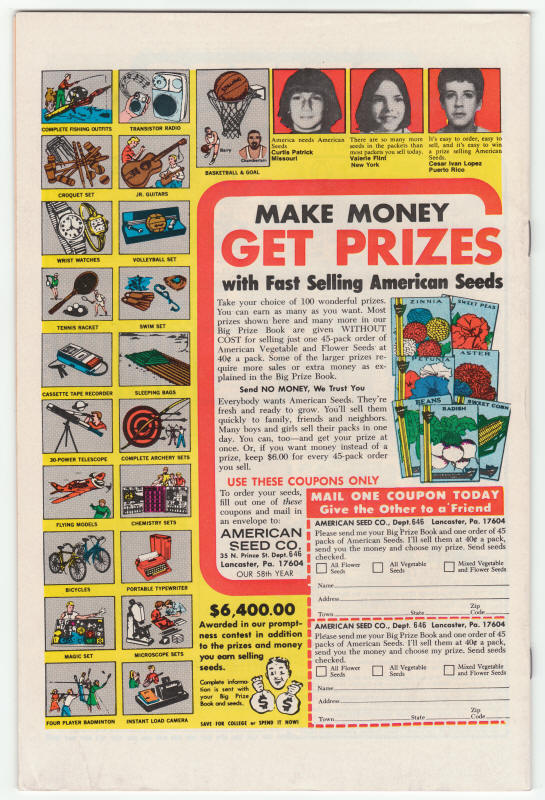 The Avengers 147 back cover