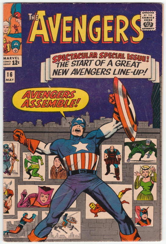 The Avengers #16 front cover