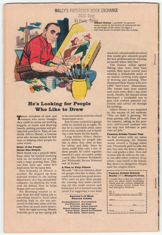 The Avengers #22 back cover