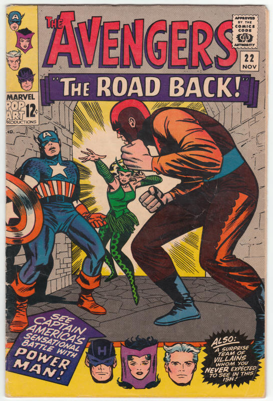 The Avengers #22 front cover