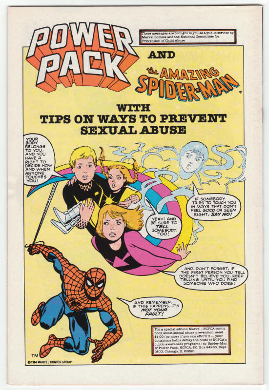 The Avengers 268 back cover