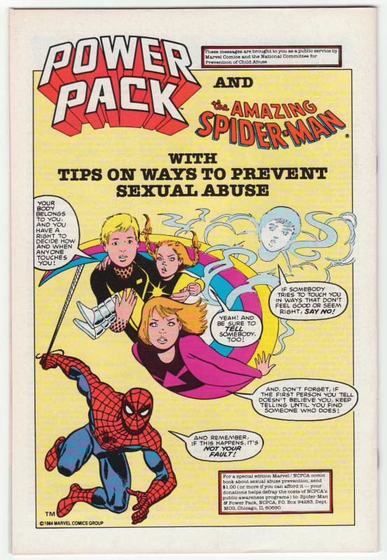 The Avengers 269 back cover