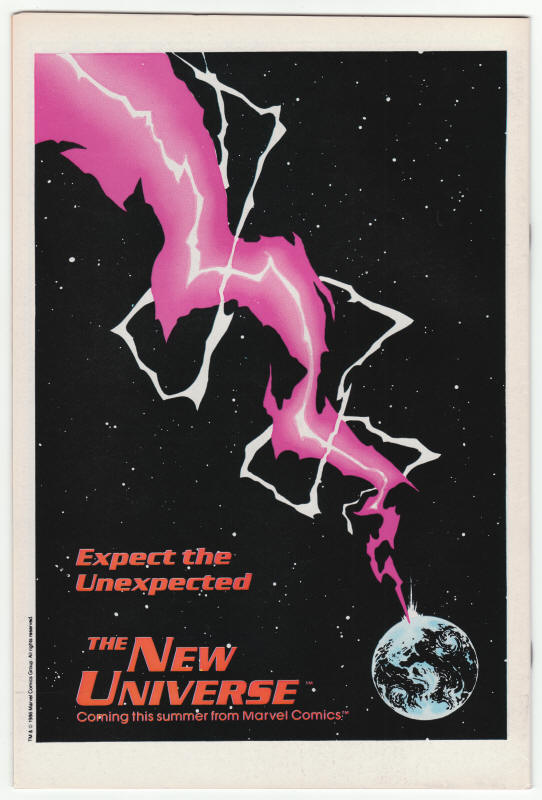 The Avengers #271 back cover