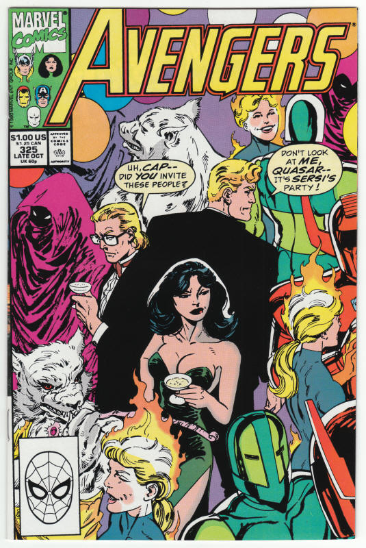 The Avengers #325 front cover