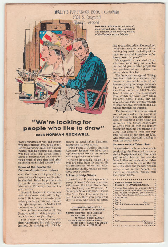 The Avengers #34 back cover