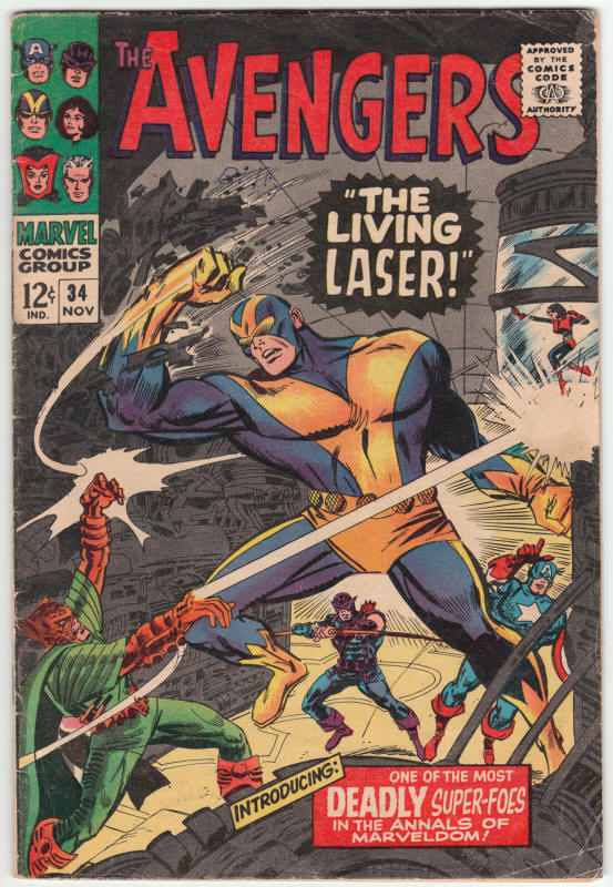 The Avengers #34 front cover