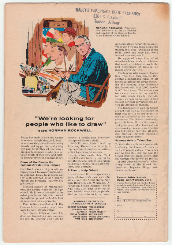 The Avengers #40 back cover